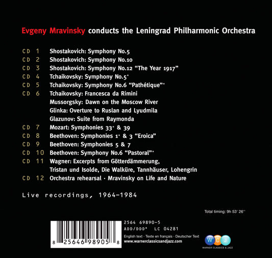 MRAVINSKY EDITION (12 CDS)