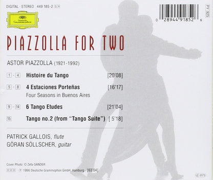 PIAZZOLLA FOR TWO (SHM-CD, JAPANESE PRESSING): GALLOIS, SOLLSCHER
