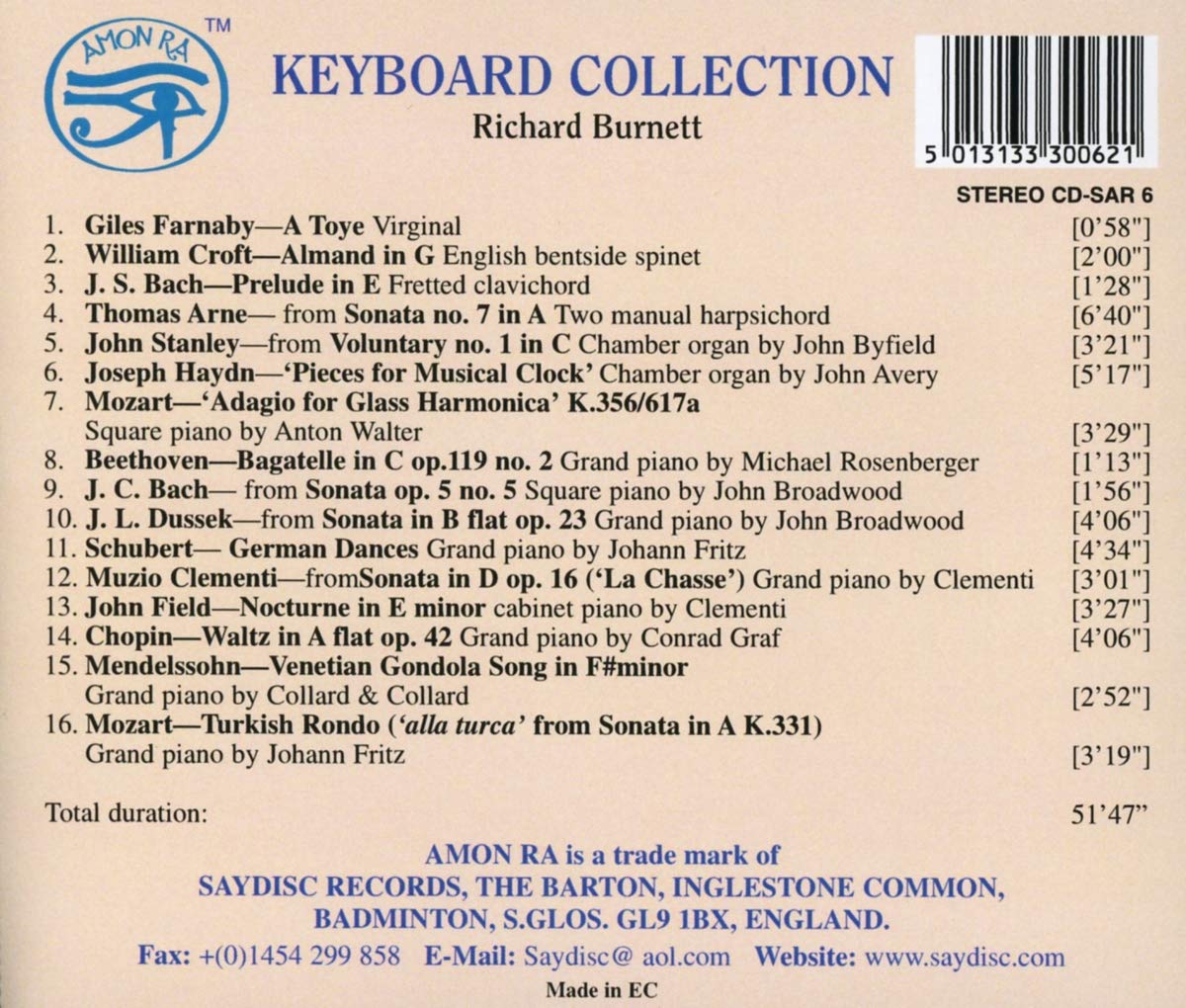 Keyboard Collection - Richard Burnett