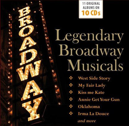 LEGENDARY BROADWAY MUSICALS (10 CDS)