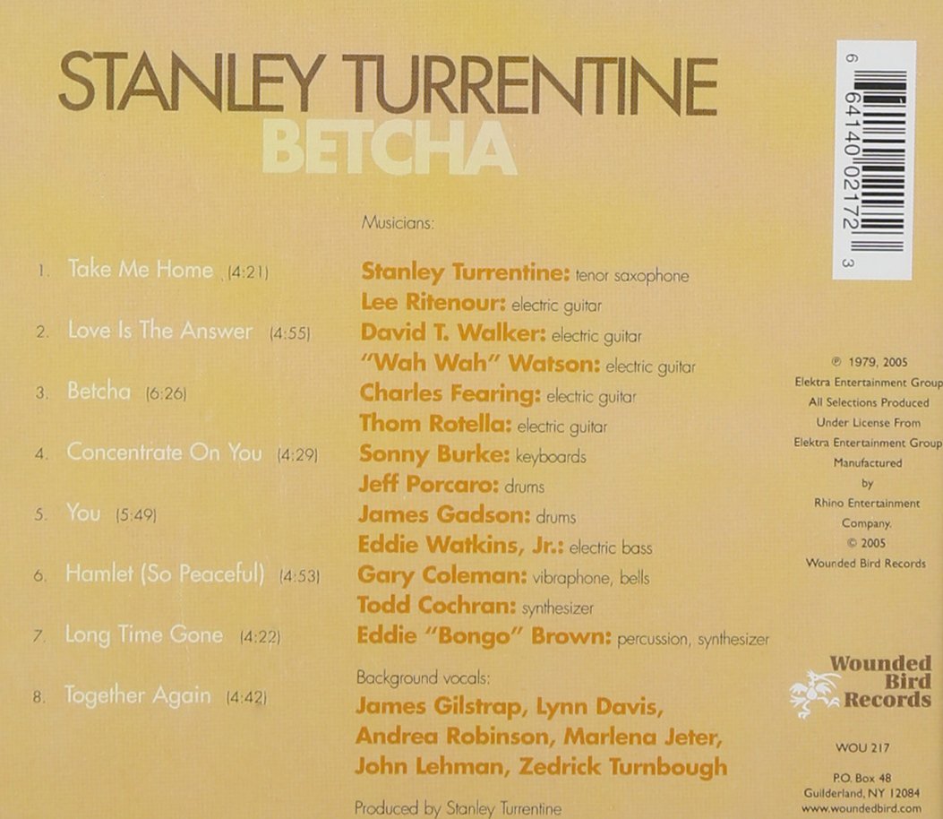 STANLEY TURRENTINE: Betcha