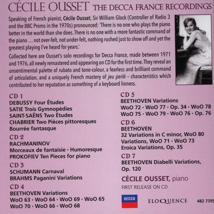 CECILE OUSSET: THE FRENCH DECCA RECORDINGS (7 CDS)