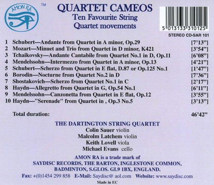 Quartet Cameos: Ten Favorite String Quartet Movements -The Dartington String Quartet