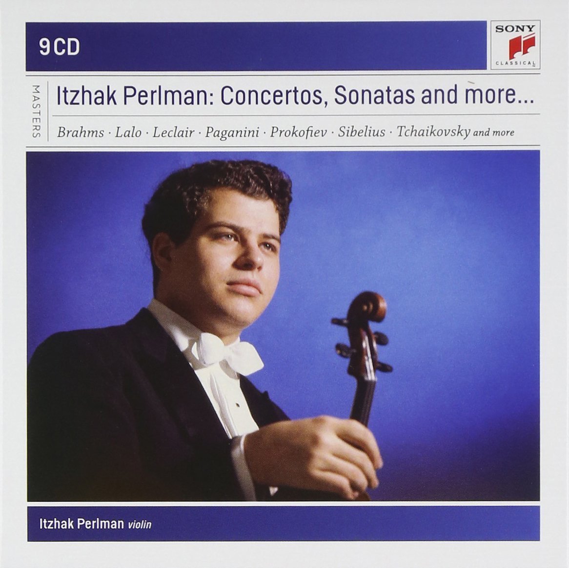 ITZHAK PERLMAN PLAYS CONCERTOS AND SONATAS - Brahms, Lalo, Leclair, Paganini, Prokofiev, Sibelius, Tchaikovsky (9 CDs)