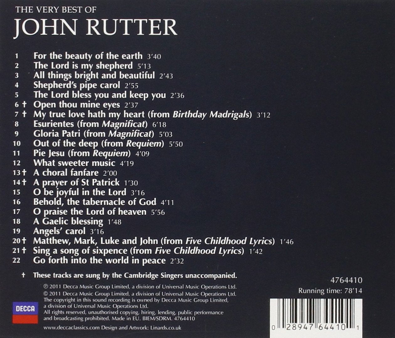 RUTTER: The John Rutter Collection - John Rutter and the Cambridge Singers