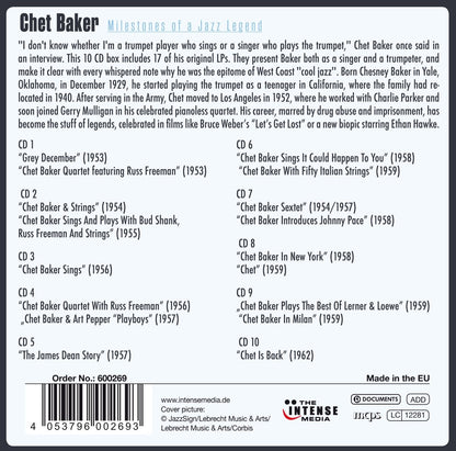 Chet Baker: Milestones of a Legend (10 CDs)