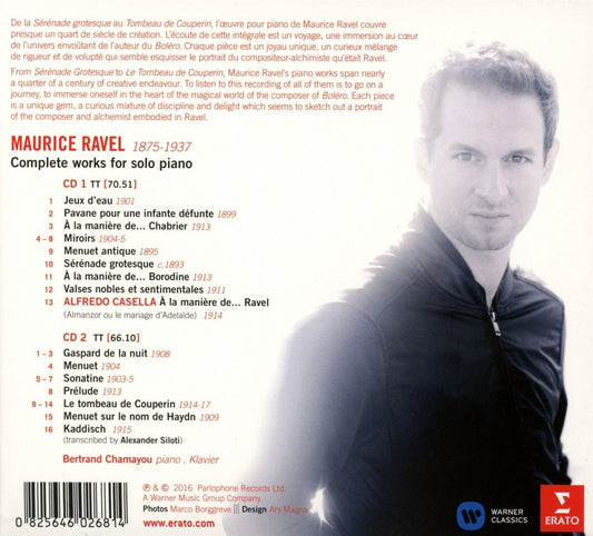 RAVEL: Complete Piano Works - Bertrand Chamayou (2 CDs)