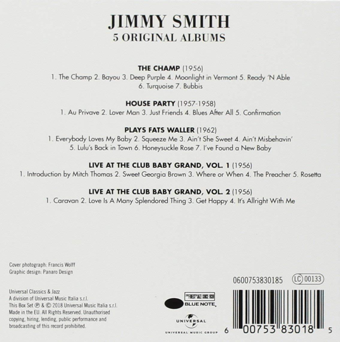 JIMMY SMITH: 5 ORIGINAL ALBUMS (5 CDs)