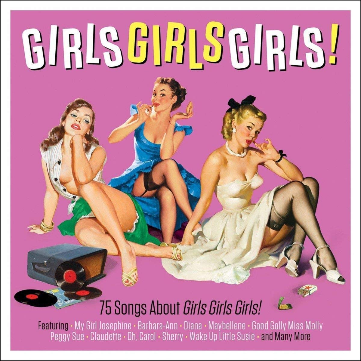 GIRLS GIRLS GIRLS!: Fats Domino, Four Seasons, Bobby Vee, Regents, Everly Brothers (3 CDS)