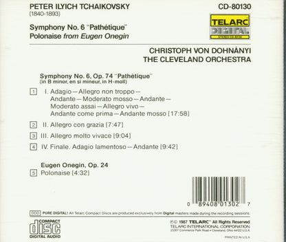 TCHAIKOVSKY: SYMPHONY No. 6 "PATHETIQUE" - Christoph von Dohnanyi, Cleveland Orchestra