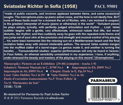 Sviatoslav Richter in Sofia Legendary Concerts - 1958