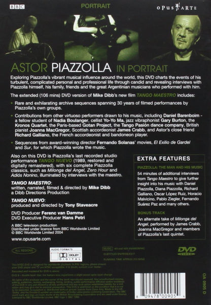 ASTOR PIAZZOLLA: Astor Piazzolla in Portrait - Astor Piazzolla, Daniel Barenboim; Yo-Yo Ma; Gary Burton; Kronos Quartet and More