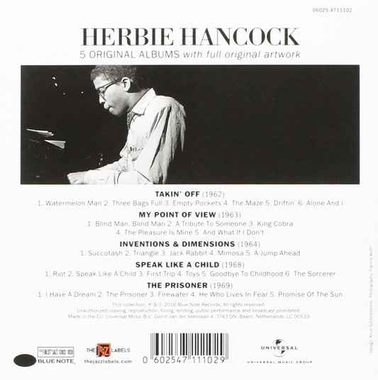 HERBIE HANCOCK: 5 ORIGINAL ALBUMS (5 CDS)