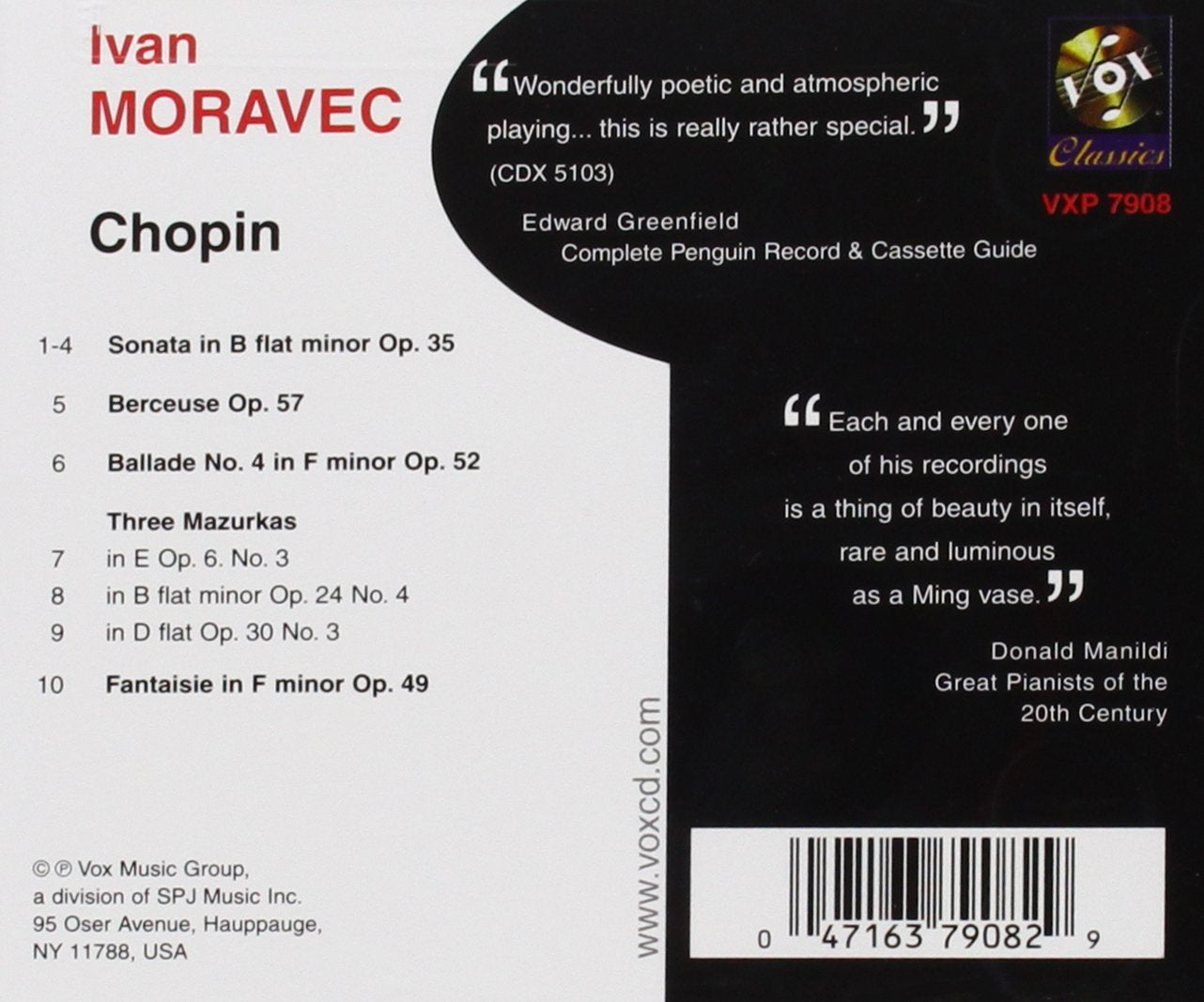 IVAN MORAVEC PLAYS CHOPIN