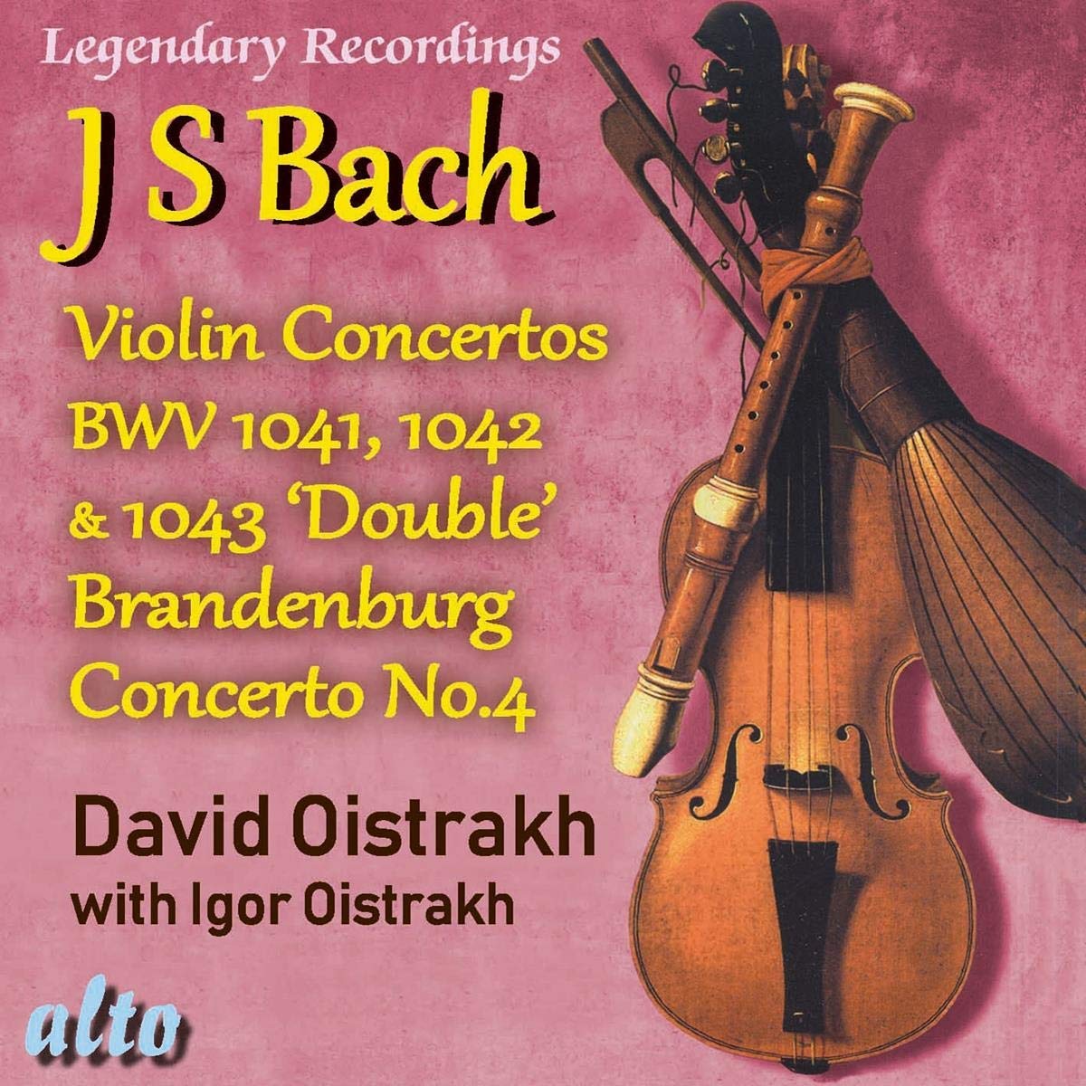 BACH: VIOLIN CONCERTOS 1-3; BRANDENBURG CONCERTO NO.4 - DAVID AND IGOR OISTRAKH
