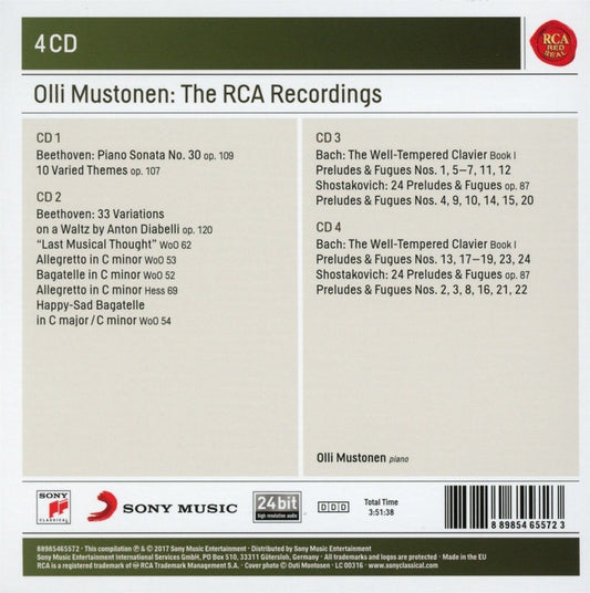 OLLI MUSTONEN: THE COMPLETE RCA RECORDINGS (4 CDS)
