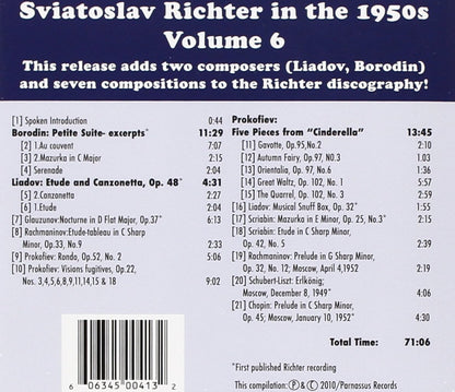 RICHTER IN THE 1950'S - VOLUME 6