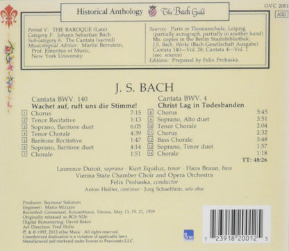 BACH, J.S.: CANTATAS BWV 140 & BWV 4 - PROHASKA, VIENNA STATE OPERA ORCHESTRA