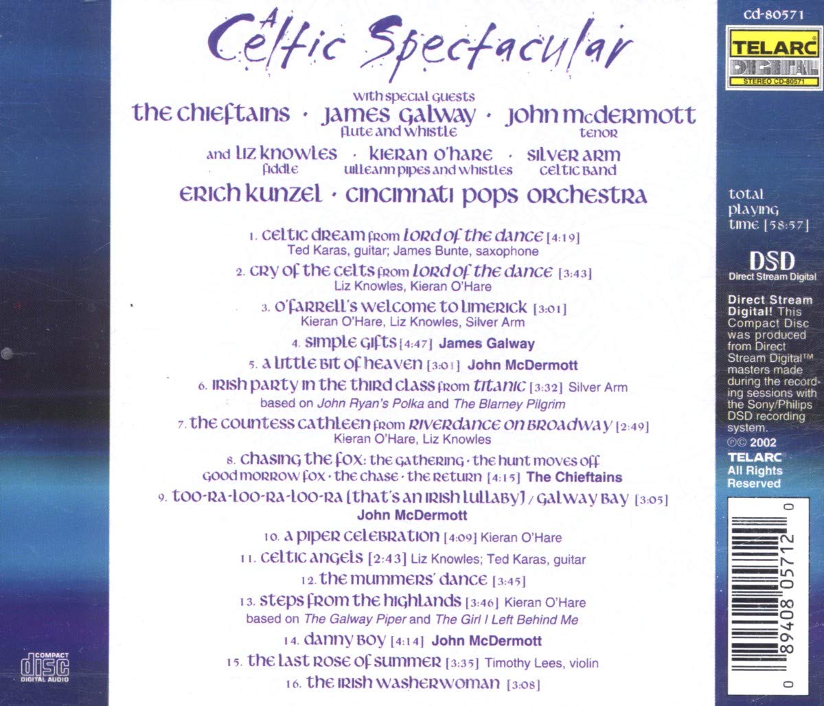 A CELTIC SPECTACULAR - Erich Kunzel, Cincinnati Pops Orchestra