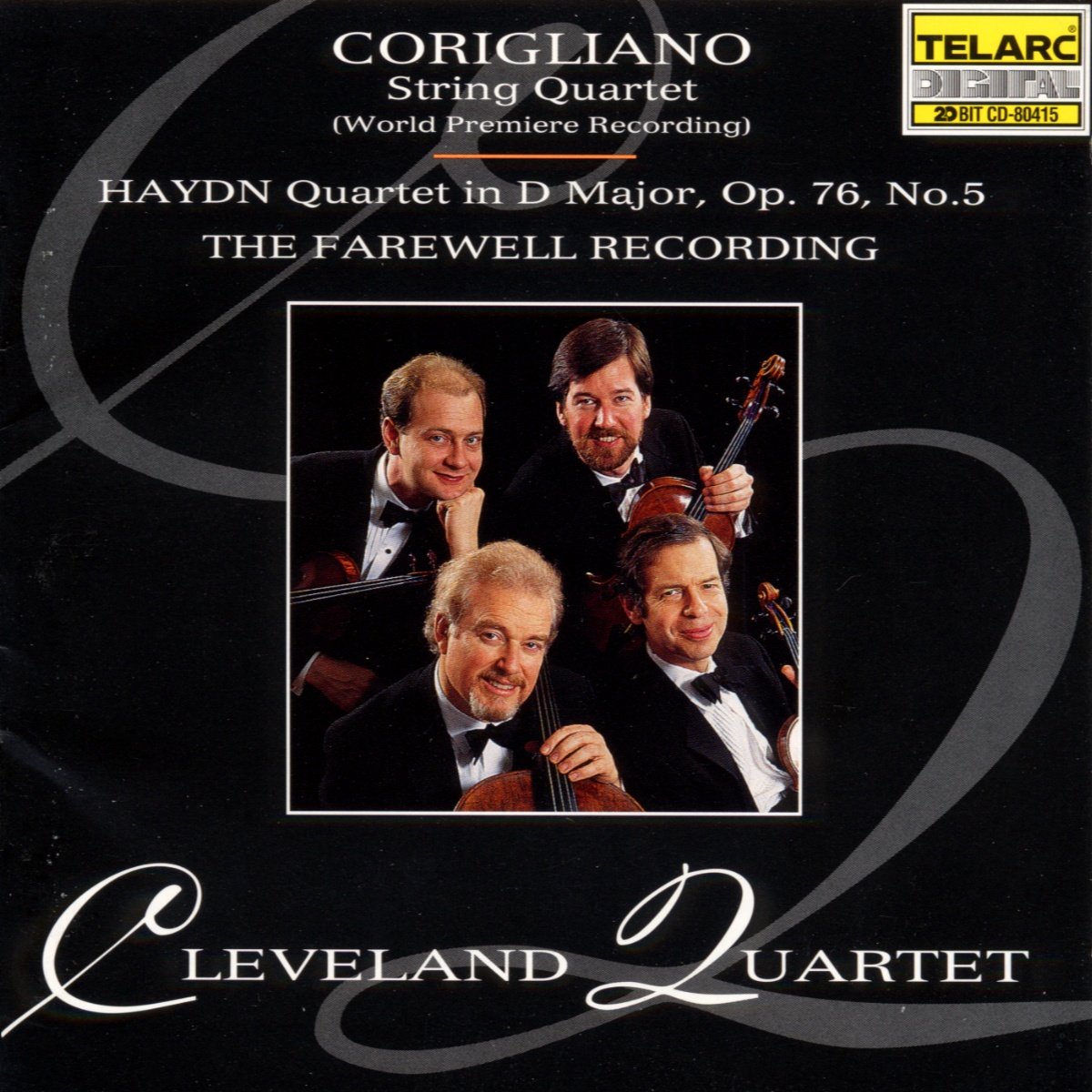CORIGLIANO: STRING QUARTET; HAYDN: QUARTET OP. 76 NO. 5 - Cleveland Quartet