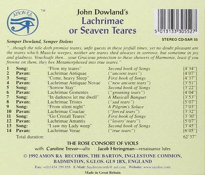 John Dowlands Lachrimae Or Seaven Teares - Caroline Trevor, Rose Consort of Viols