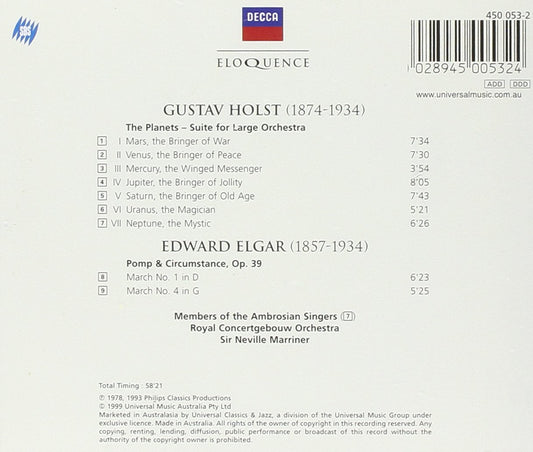 HOLST: The Planets, Pomp & Circumstance Marches 1 & 4 - Royal Concertgebouw, Neville Marriner