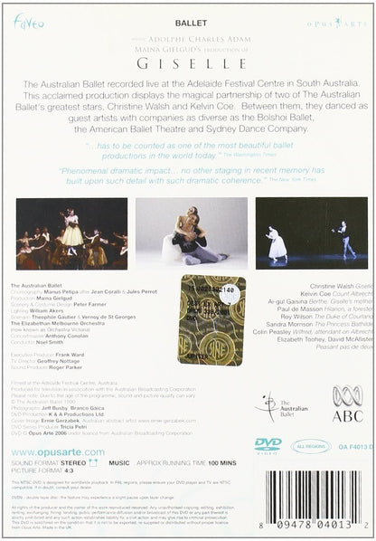 ADAM: Giselle - Christine Walsh; Kelvin Coe; Elizabeth Toohey; David McAllister; Elizabethan Melbourne Orchestra; Noel Smith (DVD)