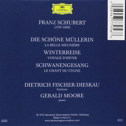SCHUBERT: SONG CYCLES (Die Schone Mullerin, Winterreise, Schwanengesang) - Dietrich Fischer-Dieskau, Gerald Moore (3 CDs)