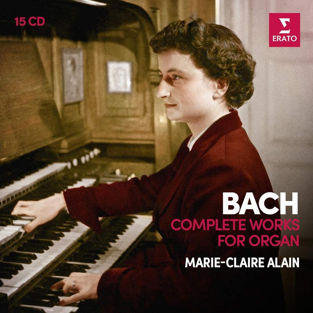 BACH: COMPLETE ORGAN WORKS - MARIE-CLAIRE ALAIN (15 CDS)