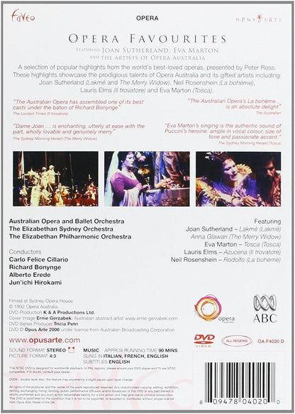 Opera Favourites - Sutherland, Marton, Bonynge (DVD)