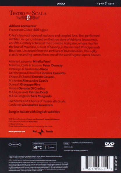 CILEA: Adriana Lecouvreur - Mirella Freni, La Scala (DVD)