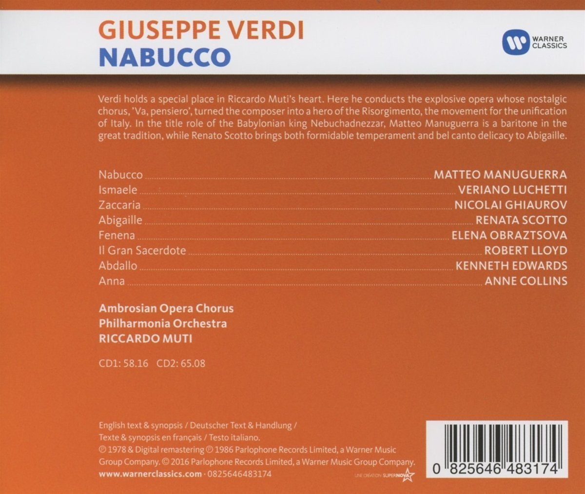 Verdi: Nabucco - Muti (2 CDs)