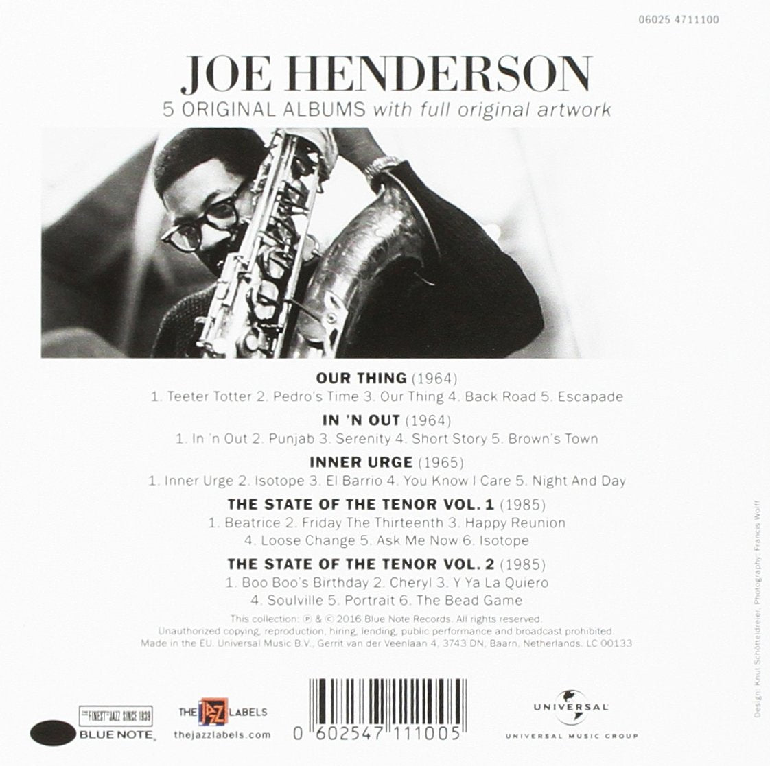 Joe Henderson: 5 Original Albums (5 CDS)