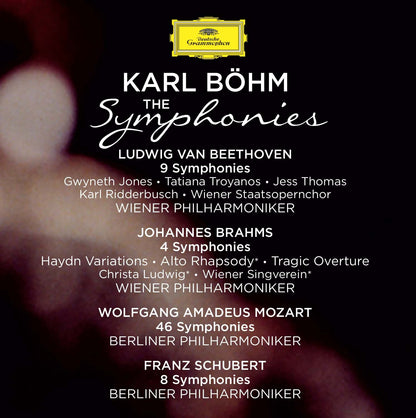 KARL BOHM: THE SYMPHONIES - BEETHOVEN, BRAHMS, MOZART, SCHUBERT (22 CDS)
