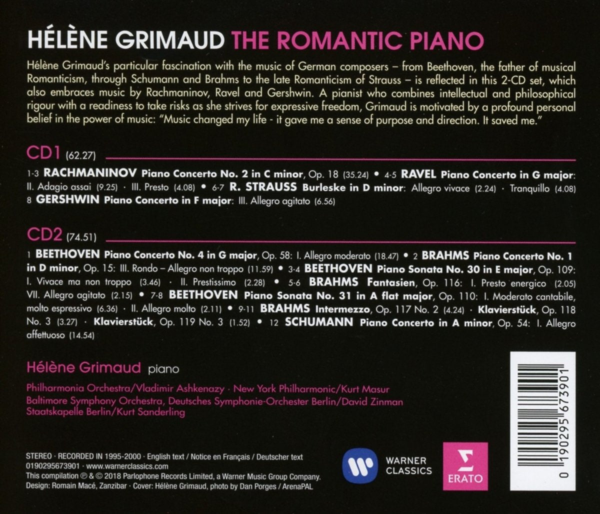 HELENE GRIMAUD: THE ROMANTIC PIANO (2 CDS)