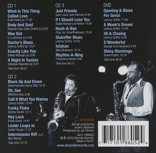 FROM JOHNNY GRIFFIN WITH LOVE: THE UNIQUE STORYVILLE COLLECTION (3 CDS + 1 DVD)