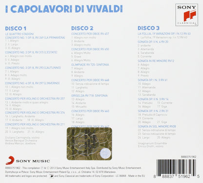 I CAPOLAVORI DI VIVALDI - GEMINGNANI, MARCON (3 CDs)