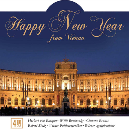 HAPPY NEW YEAR FROM VIENNA - KARAJAN, KRAUS, STOLZ (4 CDS)