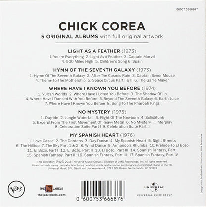 CHICK COREA: 5 ORIGINAL ALBUMS (5 CDS)