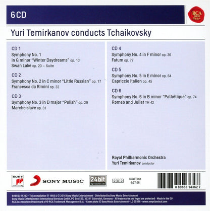 YURI TEMIRKANOV CONDUCTS TCHAIKOVSKY (6 CDS)