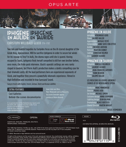 GLUCK: Iphigénie en Aulide & Tauride - von Otter, Minkowski, Les Musiciens (BluRay)