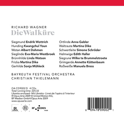 WAGNER: Die Walkure - Bayreuther Festspiele, Christian Thielemann (4 CDS)