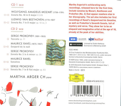 Martha Argerich: Early Recordings (Mozart, Beethoven, Prokofiev, Ravel - 2 CDs)