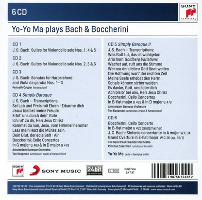 Yo-Yo Ma Plays Bach & Boccherini - 6 CDs