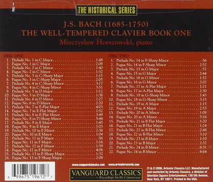 BACH, J.S.: WELL-TEMPERED CLAVIER, BOOK I - HORSZOWSKI (2 CDS)