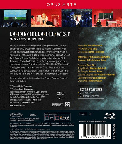 PUCCINI: La Fanciulla del West - Netherlands Opera, Westbroek, Gallo (BluRay)