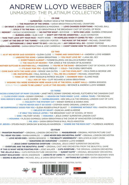 Andrew Lloyd Webber: Unmasked: The Platinum Collection (4 CDS)
