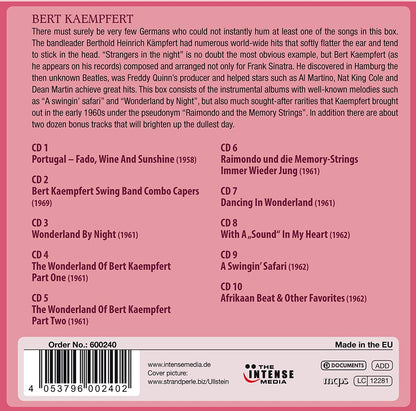 BERT KAEMPFERT: 10 CLASSIC ALBUMS & BONUS TRACKS (10 CDS)
