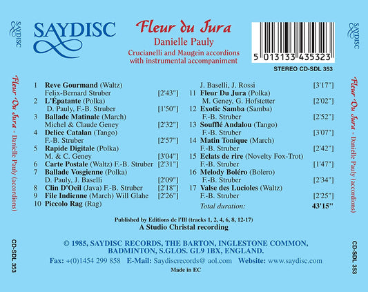 Fleur Du Jura: French Accordion Music - Danielle Pauly