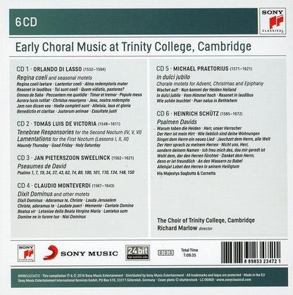 EARLY CHORAL MUSIC AT TRINITY COLLEGE, CAMBRIDGE (6 CDS)